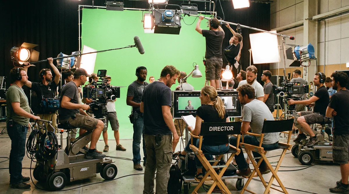 国产国际影视合作拍摄现场实景